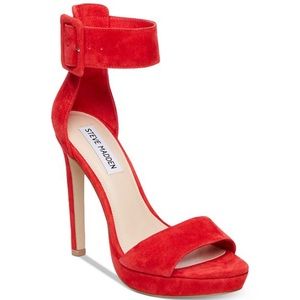 Steve Madden Circuit Two-Piece Sandals Red 7.5